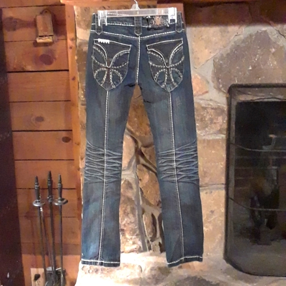 Rebel Spirit embellished jeans